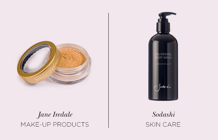 Jane Iredale and Sodashi products